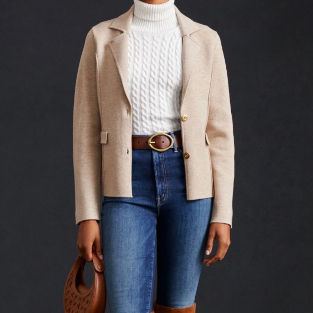 Anthropologie Neutral Beige Knit Cardigan